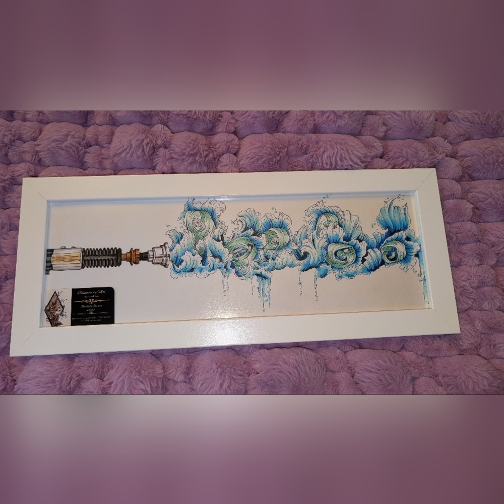 Fluid Saber print by Mallarie Bundy  Framed Print of Mallarie Bundy